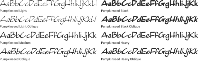 Pumpkinseed Font Preview