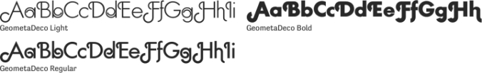 Geometa Deco Font Preview