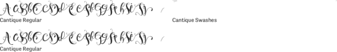 Cantique Font Preview