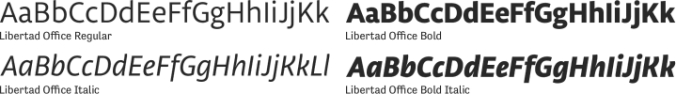 Libertad Office Font Preview