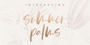 Summer Palms font download