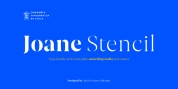 Joane Stencil font download