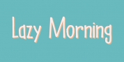 Lazy Morning font download