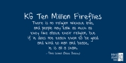 KG Ten Million Fireflies font download