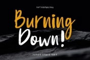 Burning Down font download