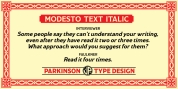 Modesto Text font download