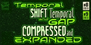 Temporal Gap & Shift Expanded font download