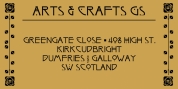 Arts and Crafts-GS font download
