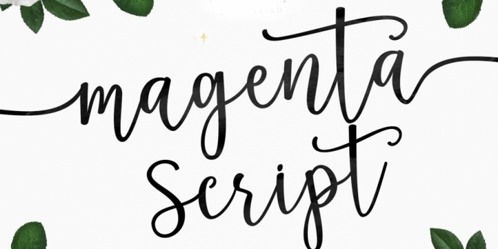 Magenta Script font preview