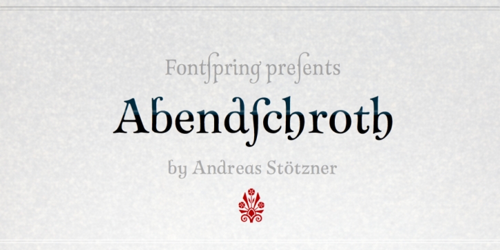 Abendschroth font preview