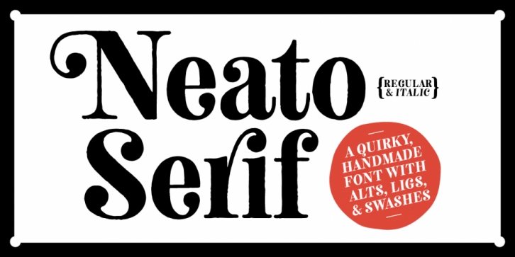 Neato Serif font preview