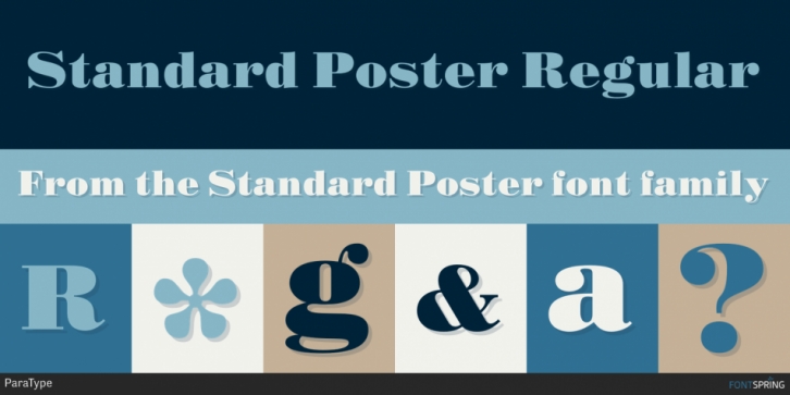 Standard Poster font preview