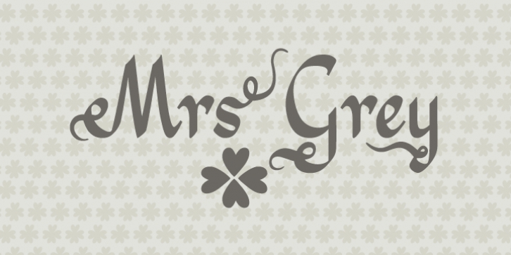 Mrs Grey font preview
