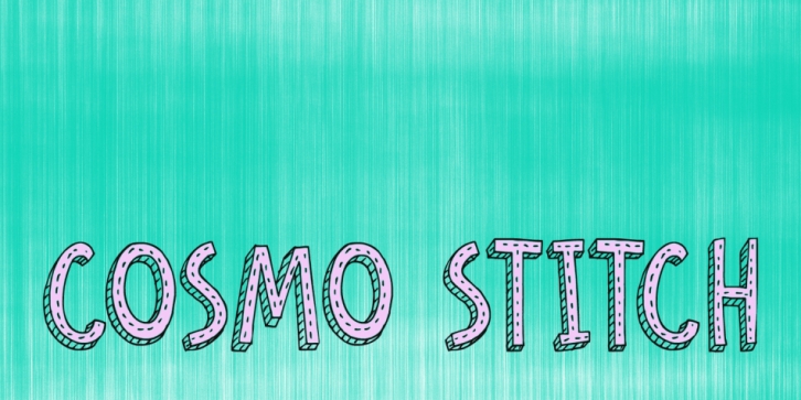 Cosmo Stitch font preview