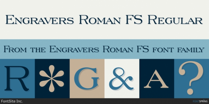 Engravers Roman FS font preview