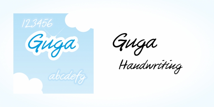 Guga Handwriting font preview
