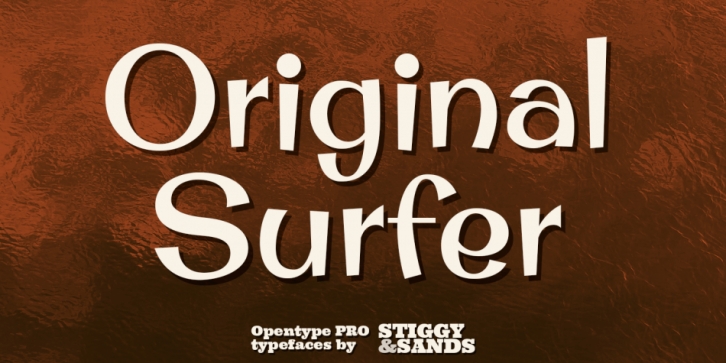 Original Surfer Pro font preview