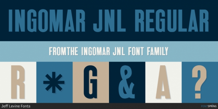 Ingomar JNL font preview