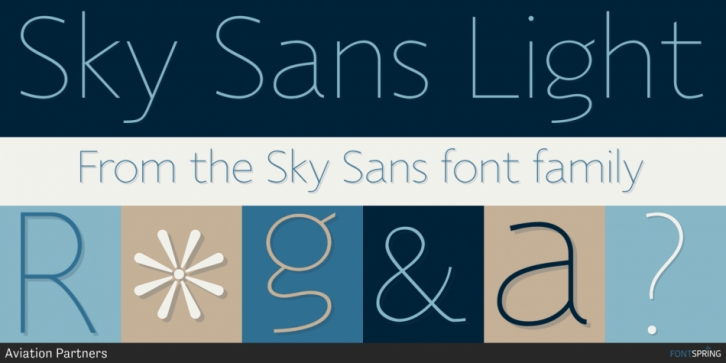 Sky Sans font preview