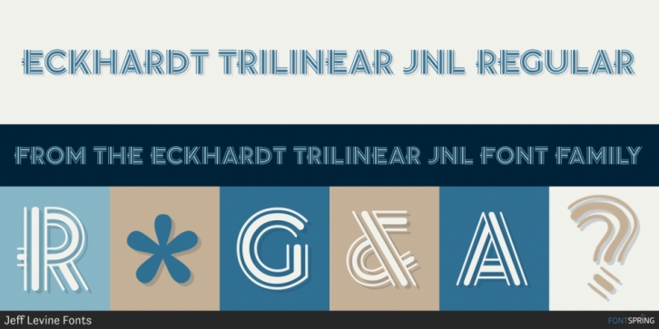 Eckhardt Trilinear JNL font preview