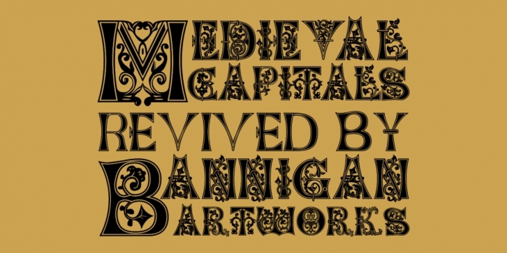Medieval Caps BA font preview