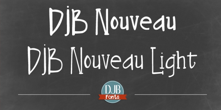 DJB Nouveau font preview