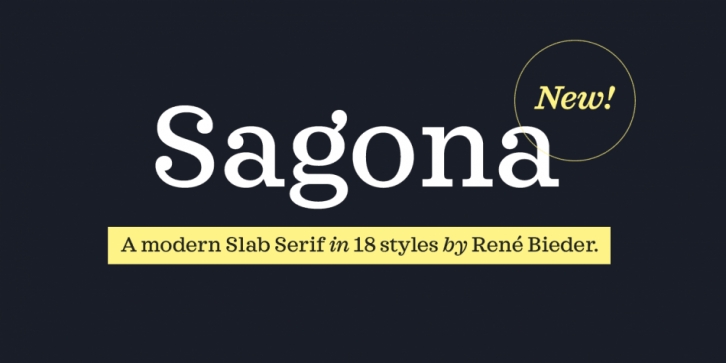 Sagona font preview