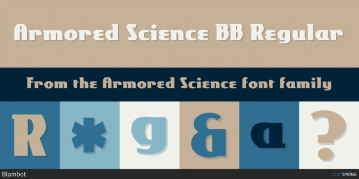 Armored Science font preview