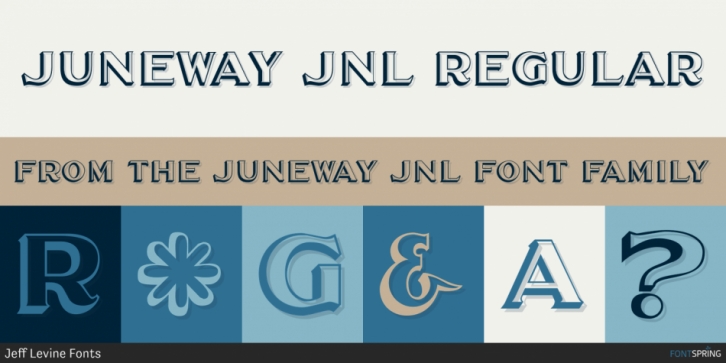 Juneway JNL font preview