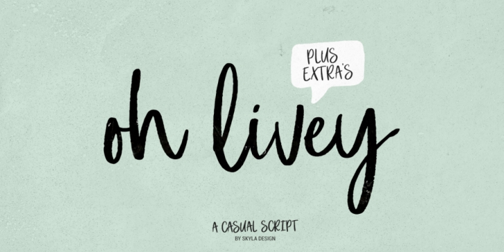 Oh Livey font preview