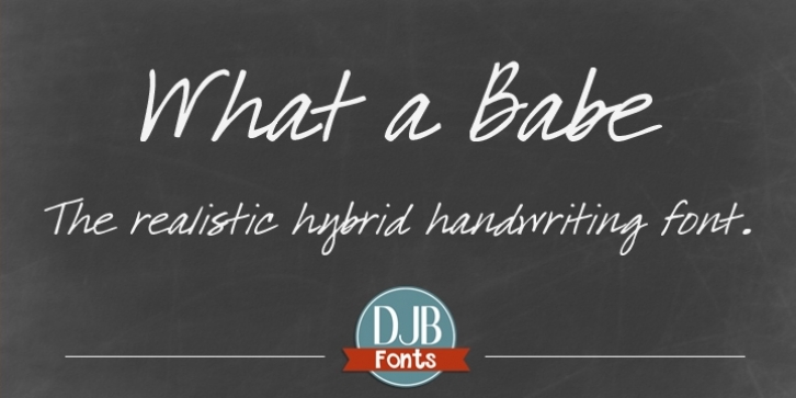 DJB What A Babe font preview