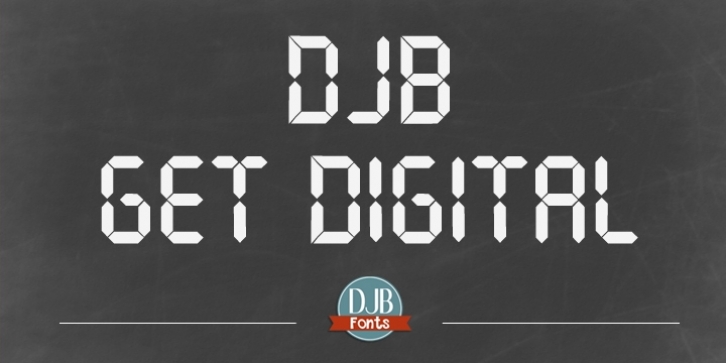 DJB Get Digital font preview