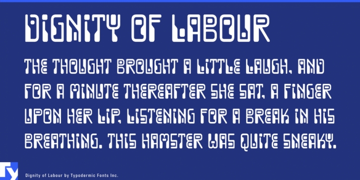 Dignity of Labour font preview