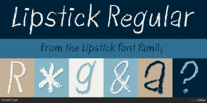 Lipstick font preview