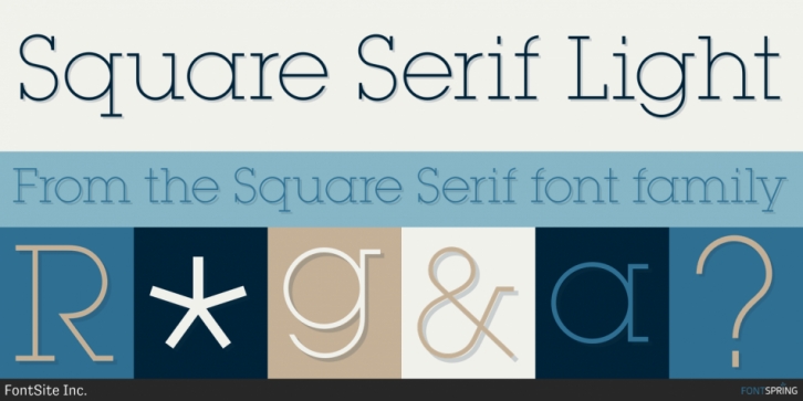 Square Serif font preview