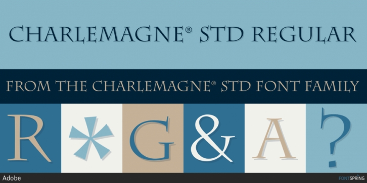 Charlemagne Std font preview