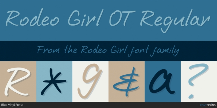 Rodeo Girl font preview