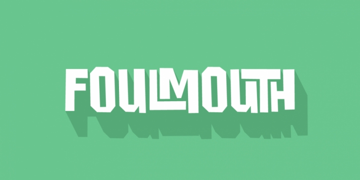 Foulmouth font preview