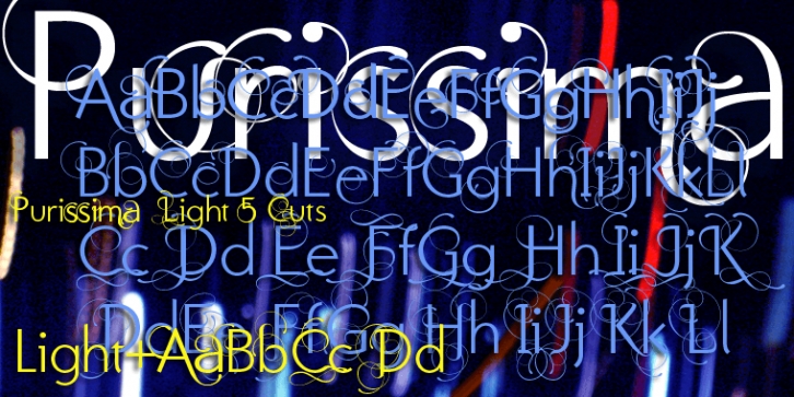 Purissima font preview