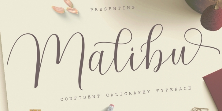 Malibu font preview