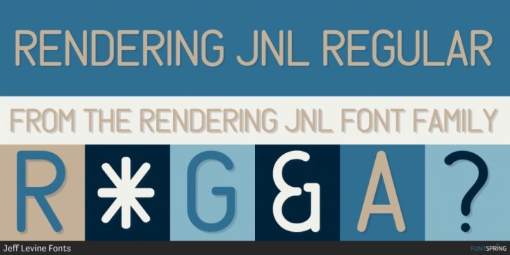 Rendering JNL font preview