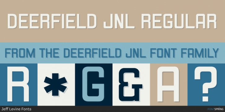 Deerfield JNL font preview