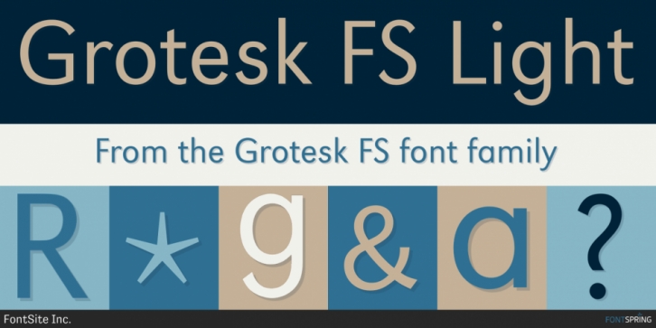 Grotesk FS font preview