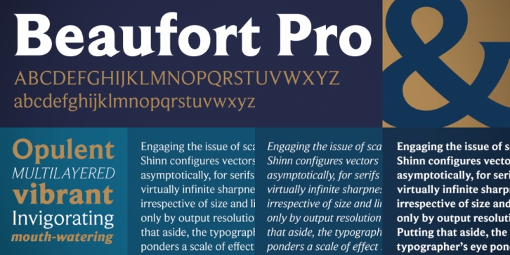 Beaufort Pro font preview
