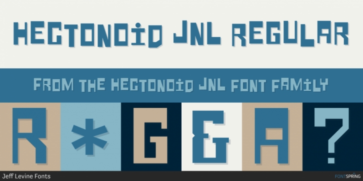 Hectonoid JNL font preview