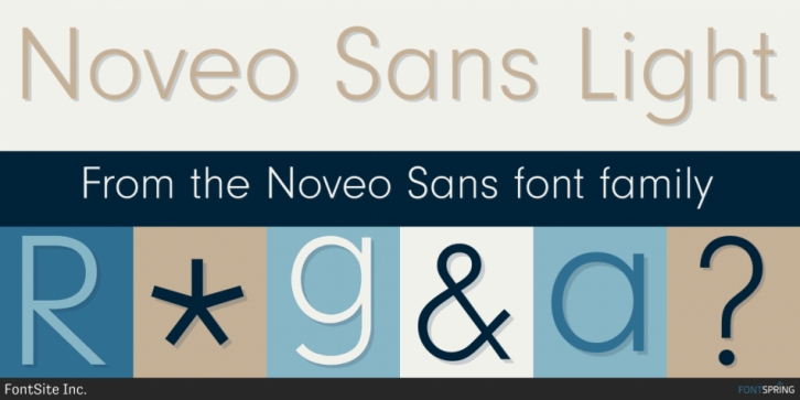 Noveo Sans font preview