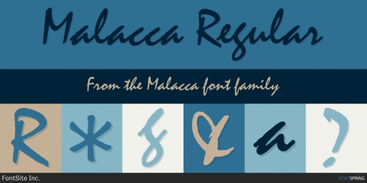Malacca font preview