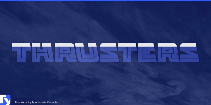 Thrusters font preview