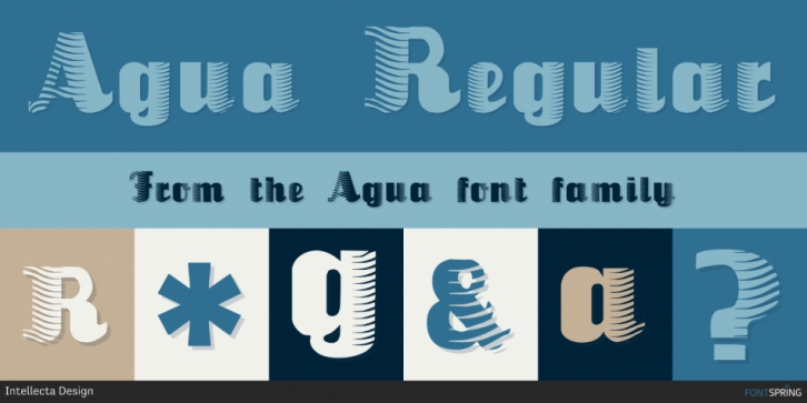 Agua font preview