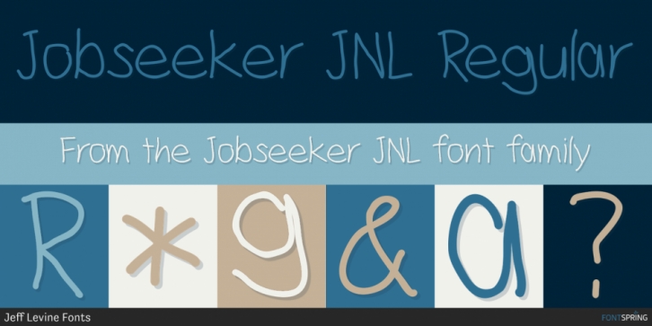 Jobseeker JNL font preview